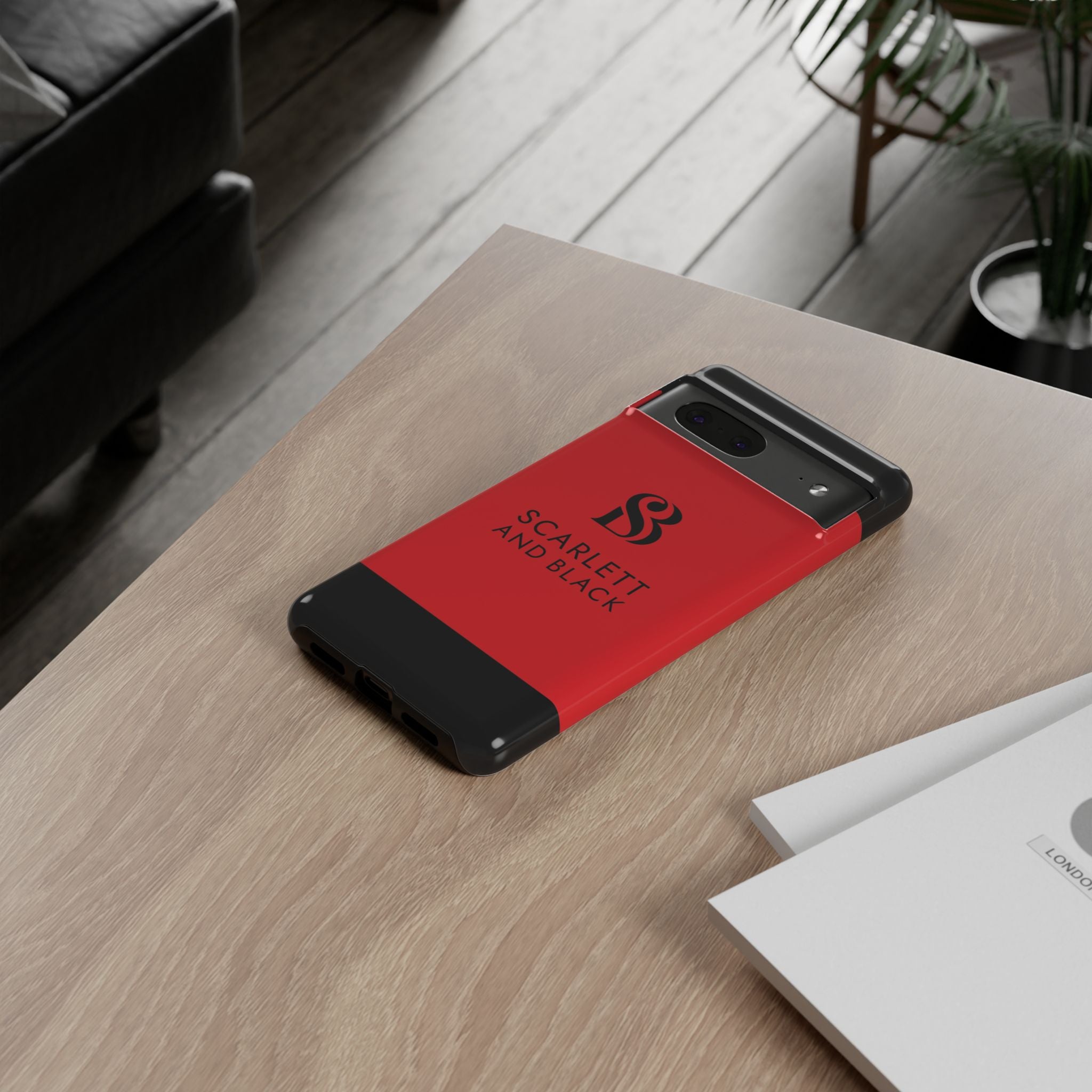 The Scarlett and Black Phone Case