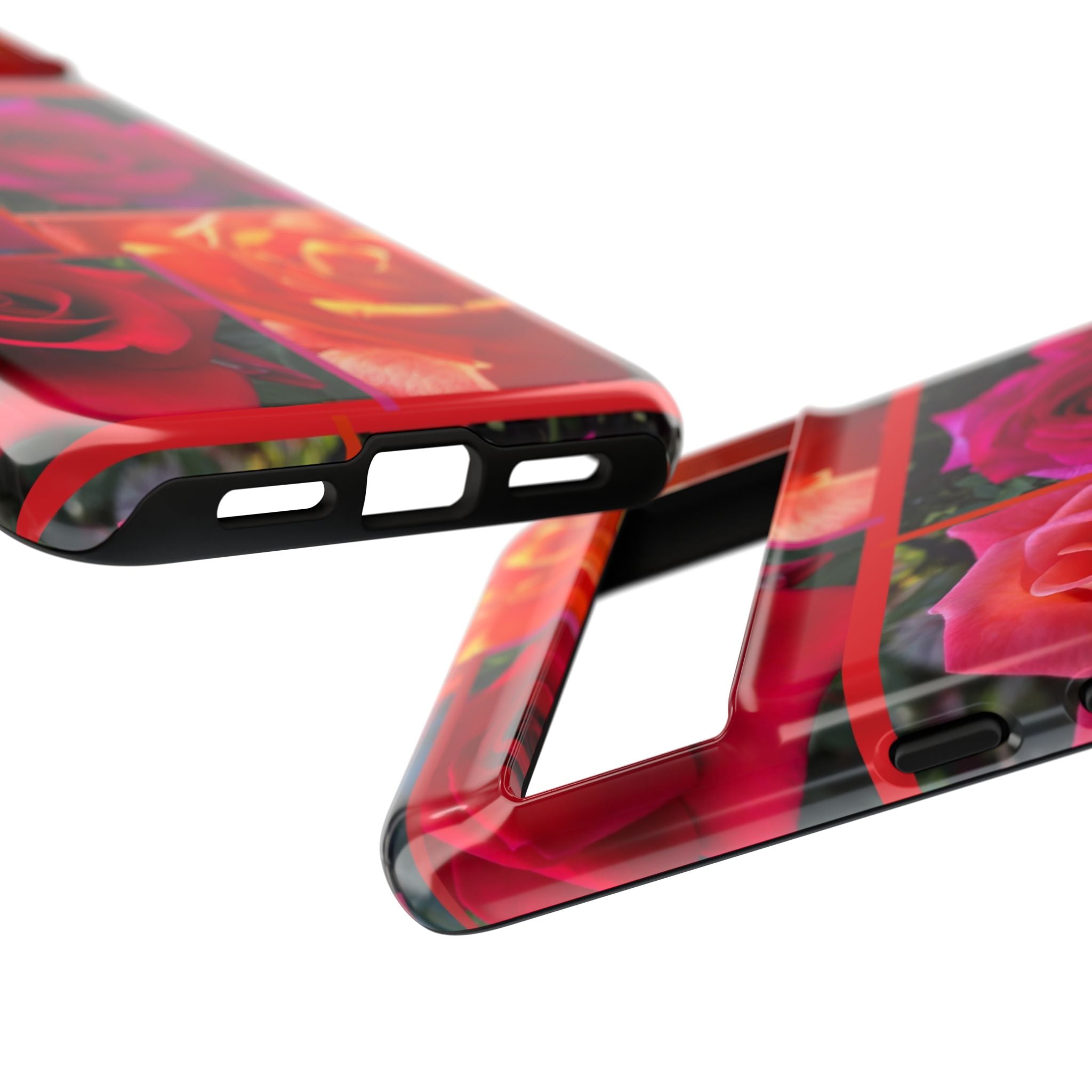 The Rose Vibrant Floral Phone Case - Tough Cases with Rose Design