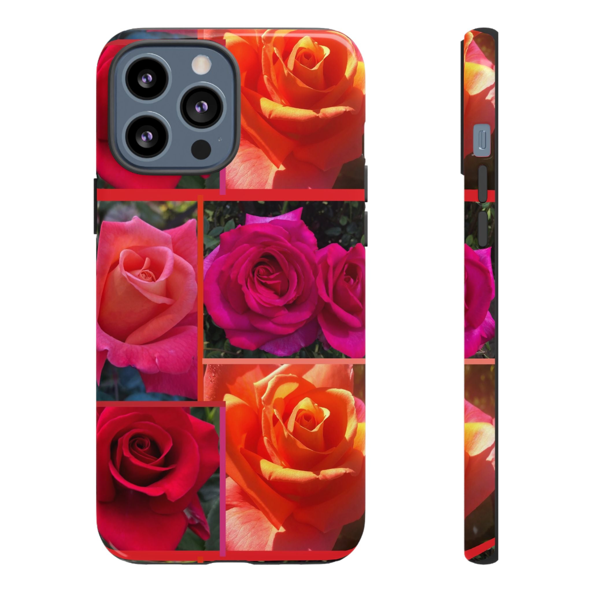 The Rose Vibrant Floral Phone Case - Tough Cases with Rose Design