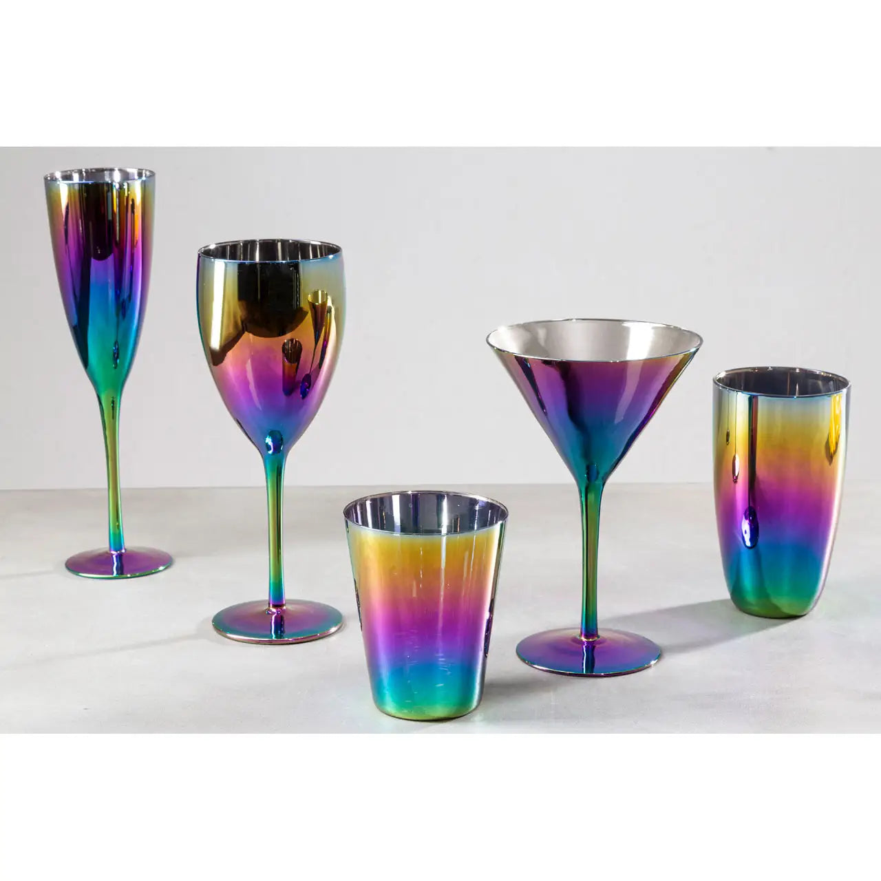 The Rainbow Champagne Glass - Set of 4