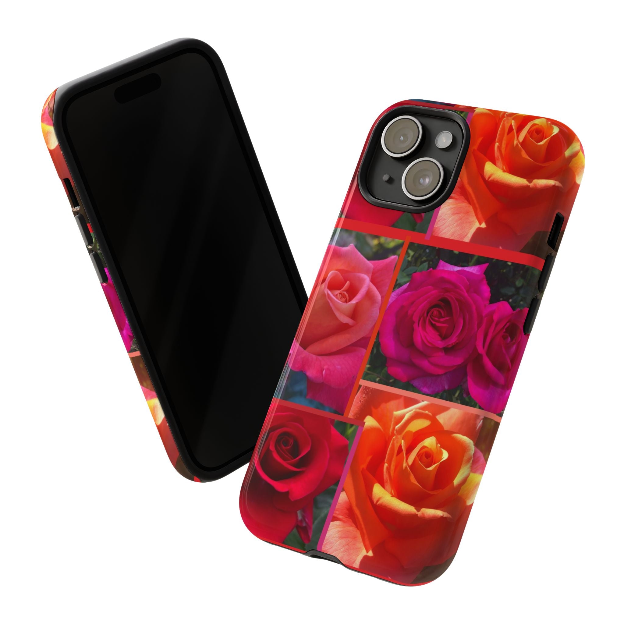 The Rose Vibrant Floral Phone Case - Tough Cases with Rose Design