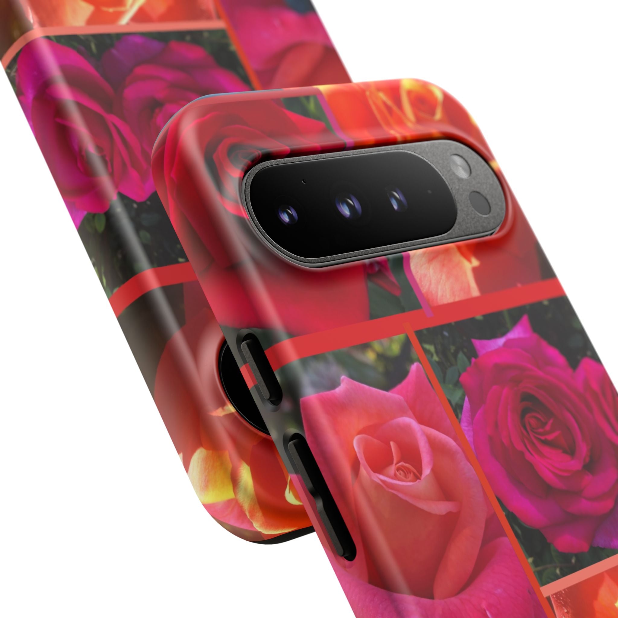 The Rose Vibrant Floral Phone Case - Tough Cases with Rose Design