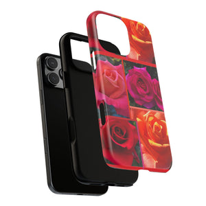 The Rose Vibrant Floral Phone Case - Tough Cases with Rose Design