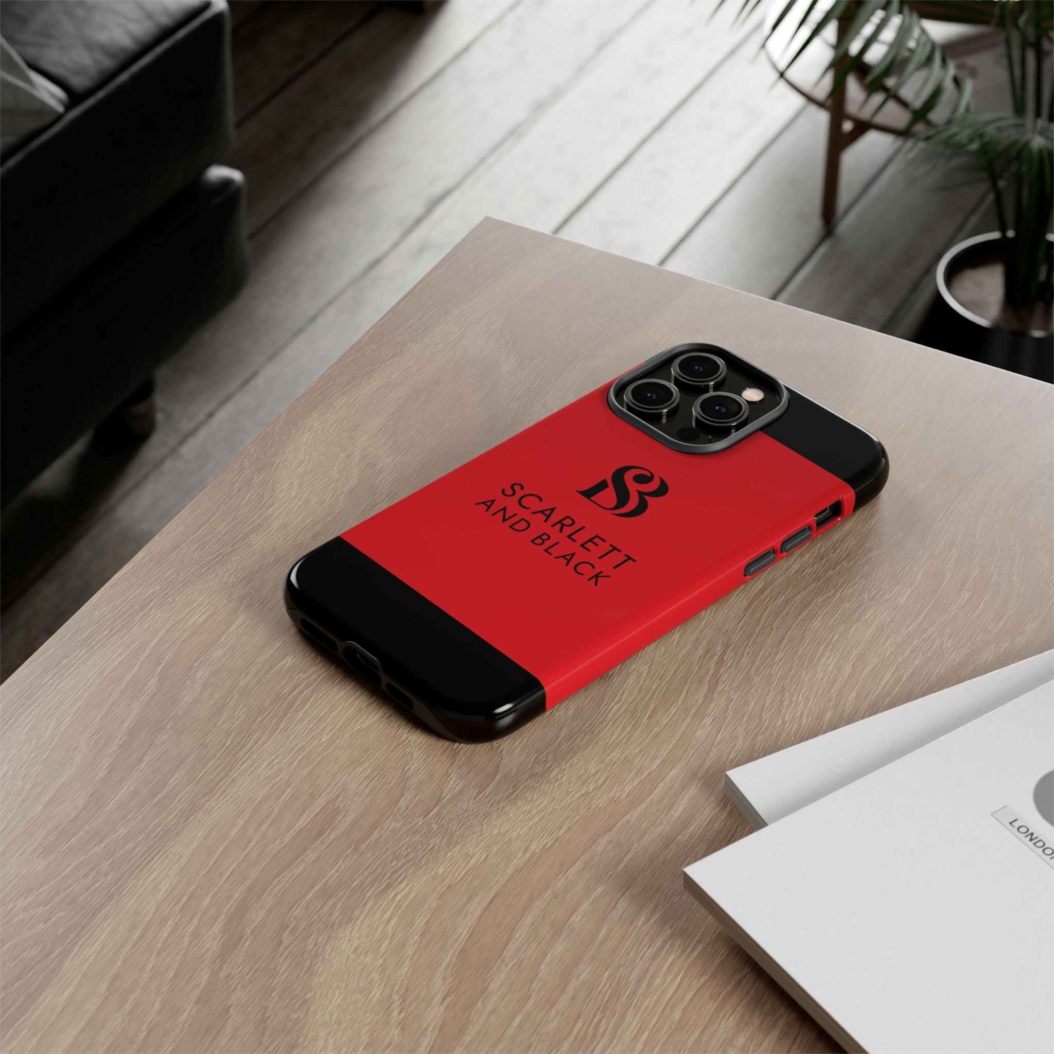 The Scarlett and Black Phone Case