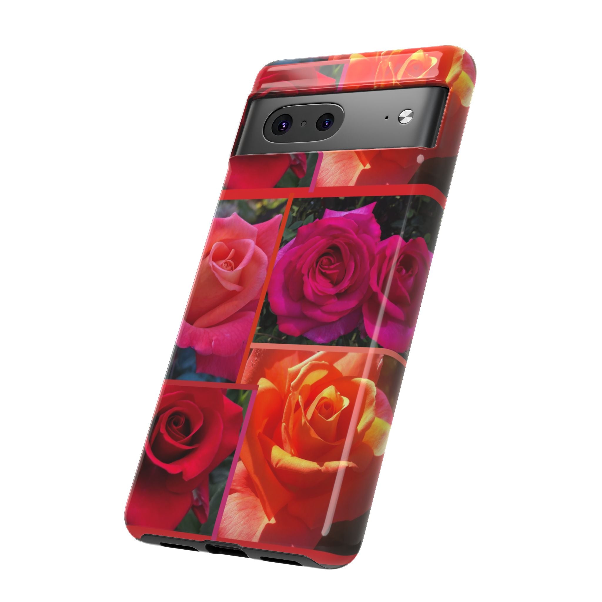 The Rose Vibrant Floral Phone Case - Tough Cases with Rose Design