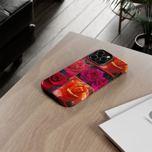 The Rose Vibrant Floral Phone Case - Tough Cases with Rose Design