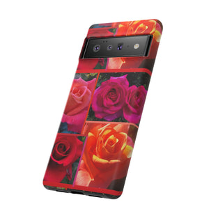 The Rose Vibrant Floral Phone Case - Tough Cases with Rose Design