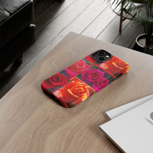 The Rose Vibrant Floral Phone Case - Tough Cases with Rose Design