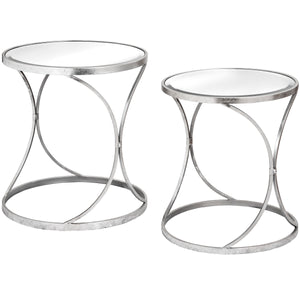 The Savoy Silver Table - Set of Two