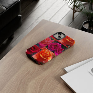 The Rose Vibrant Floral Phone Case - Tough Cases with Rose Design