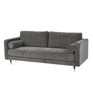 The Hampstead Grey Velvet Sofa