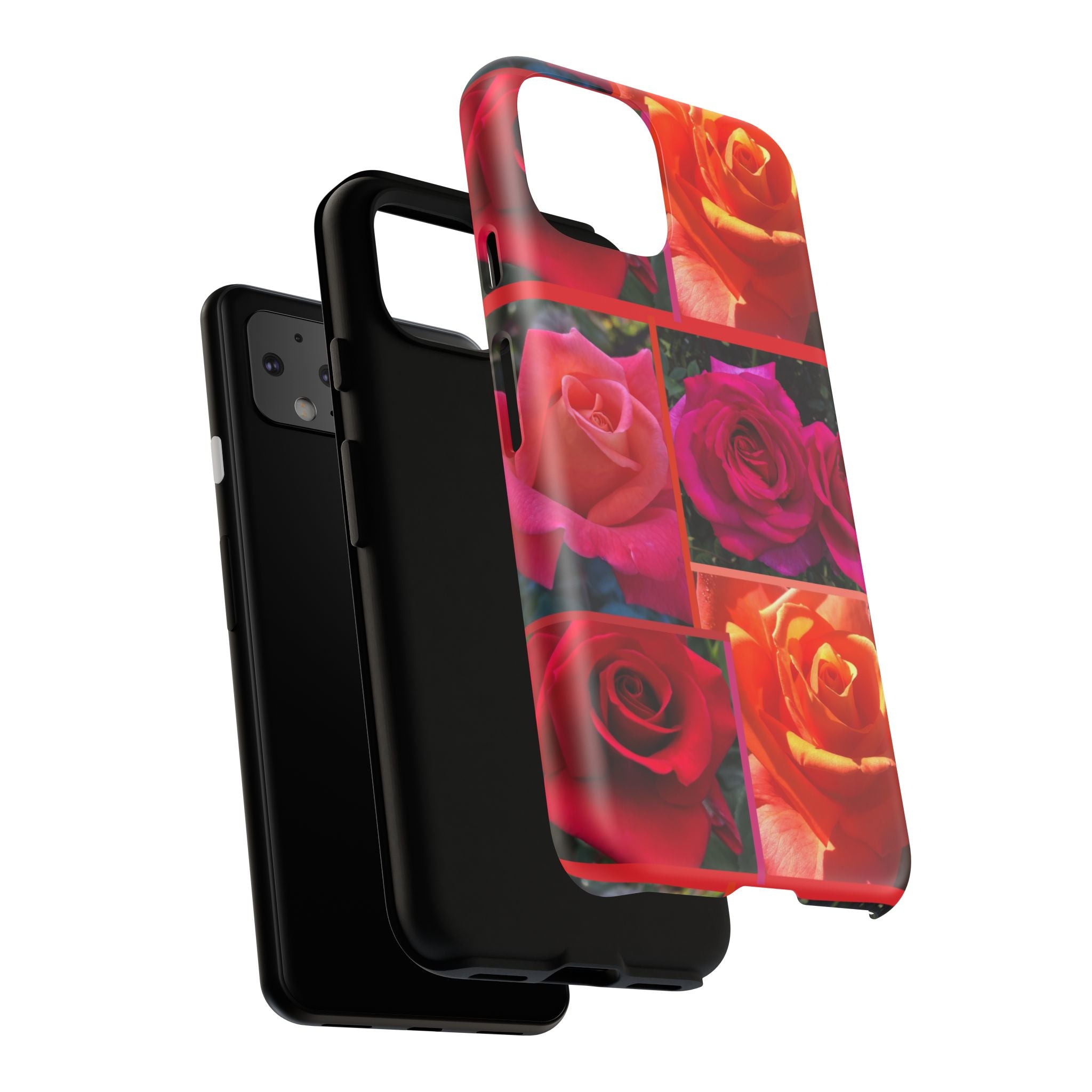 The Rose Vibrant Floral Phone Case - Tough Cases with Rose Design