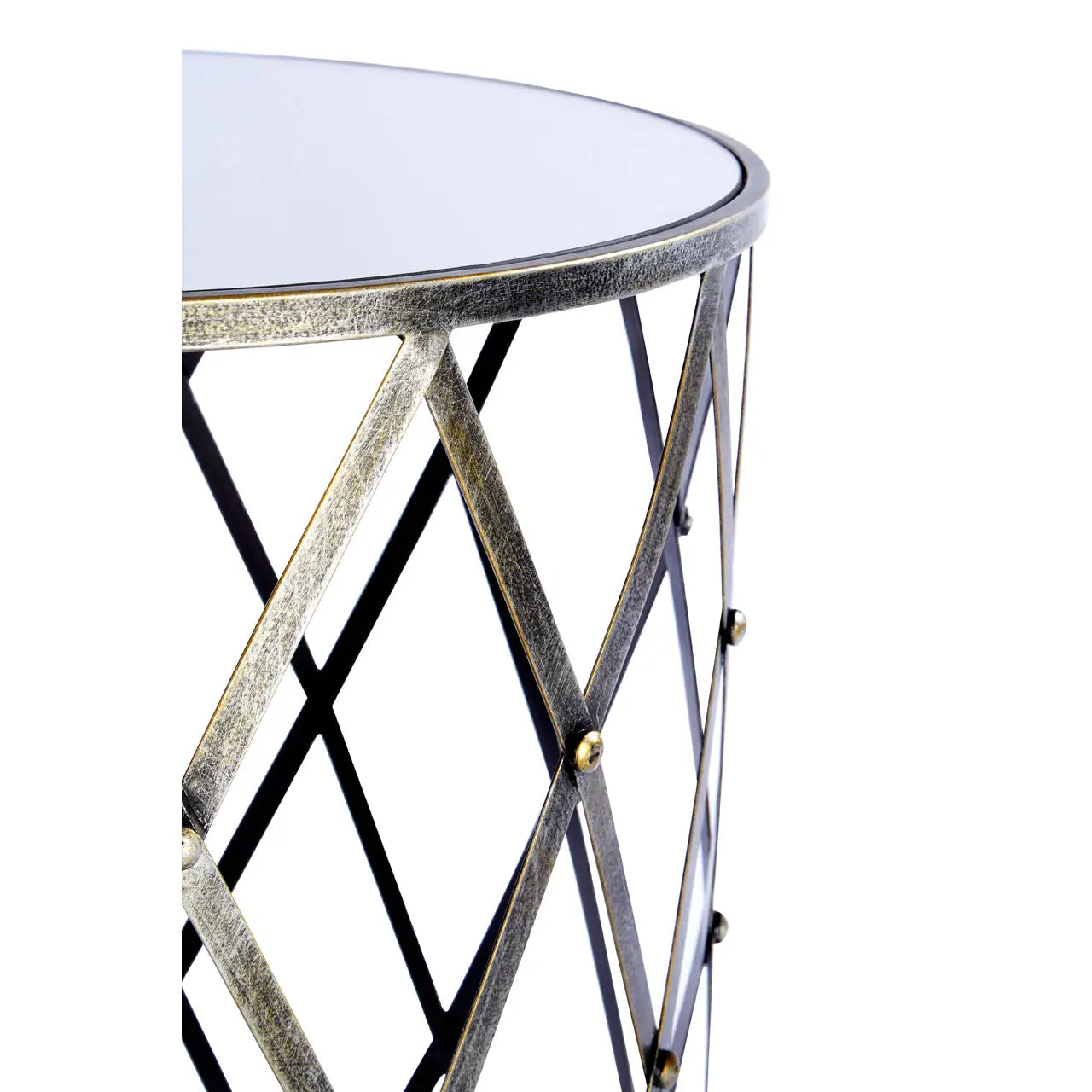 The Geometric Tables - Silver Set of Two