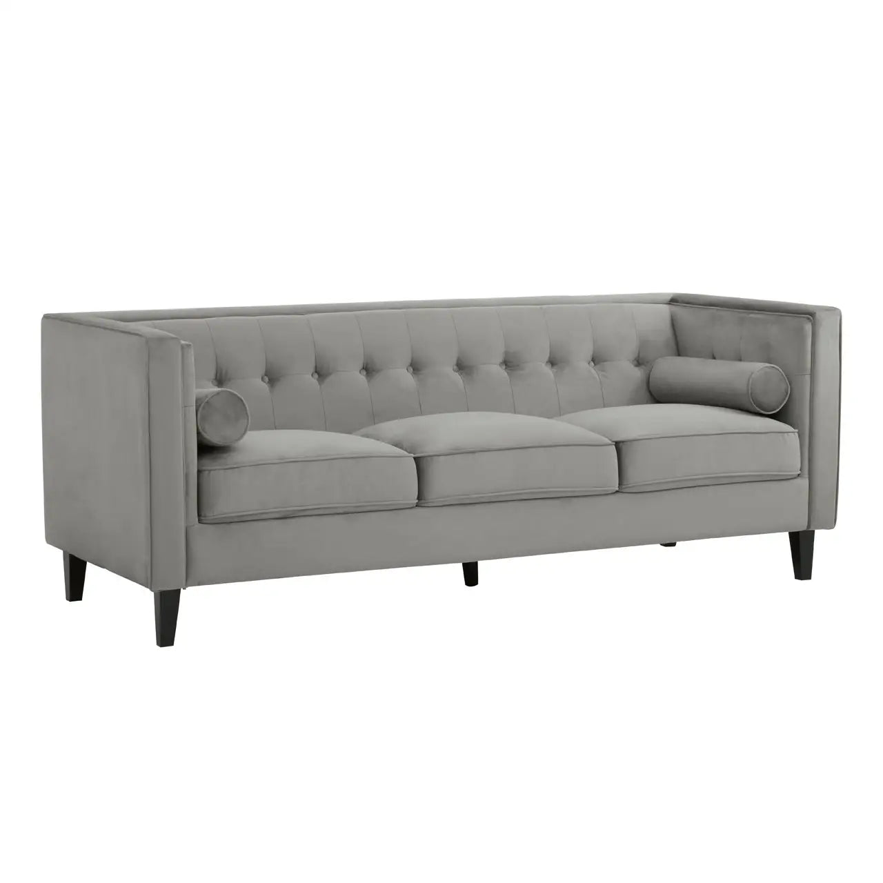 The Scarlett Grey Velvet Sofa