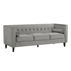 The Scarlett Grey Velvet Sofa