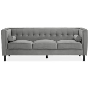 The Scarlett Grey Velvet Sofa