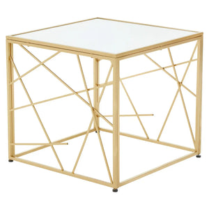 The Gold Asymmetrical Side Table.