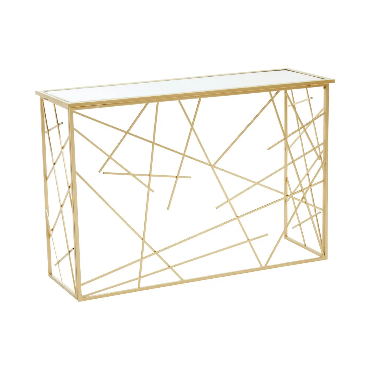 The Gold Asymmetrical Console Table