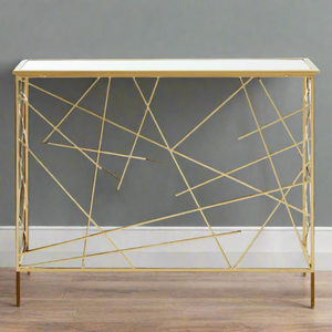 The Gold Asymmetrical Console Table