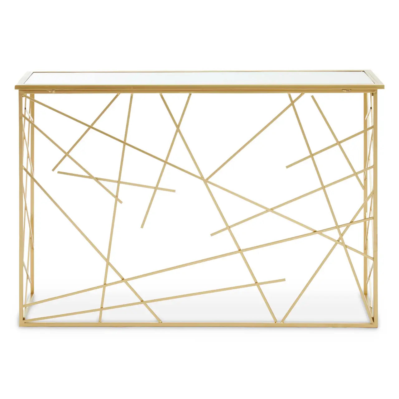 The Gold Asymmetrical Console Table