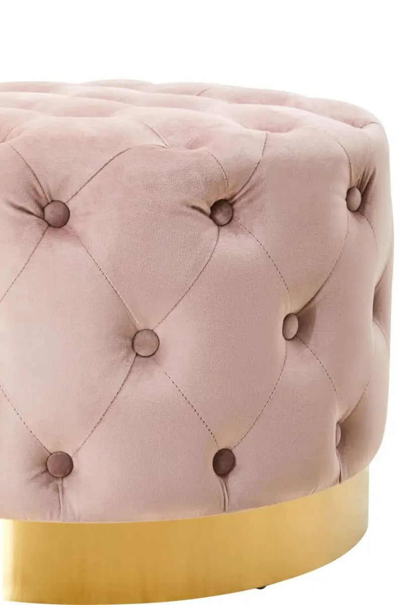 The Daphne Dusky Pink Velvet Stool