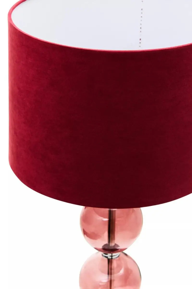 The Burgundy Orb Table Lamp