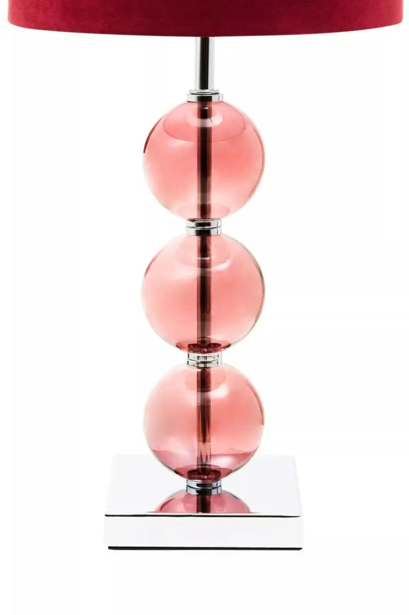 The Burgundy Orb Table Lamp