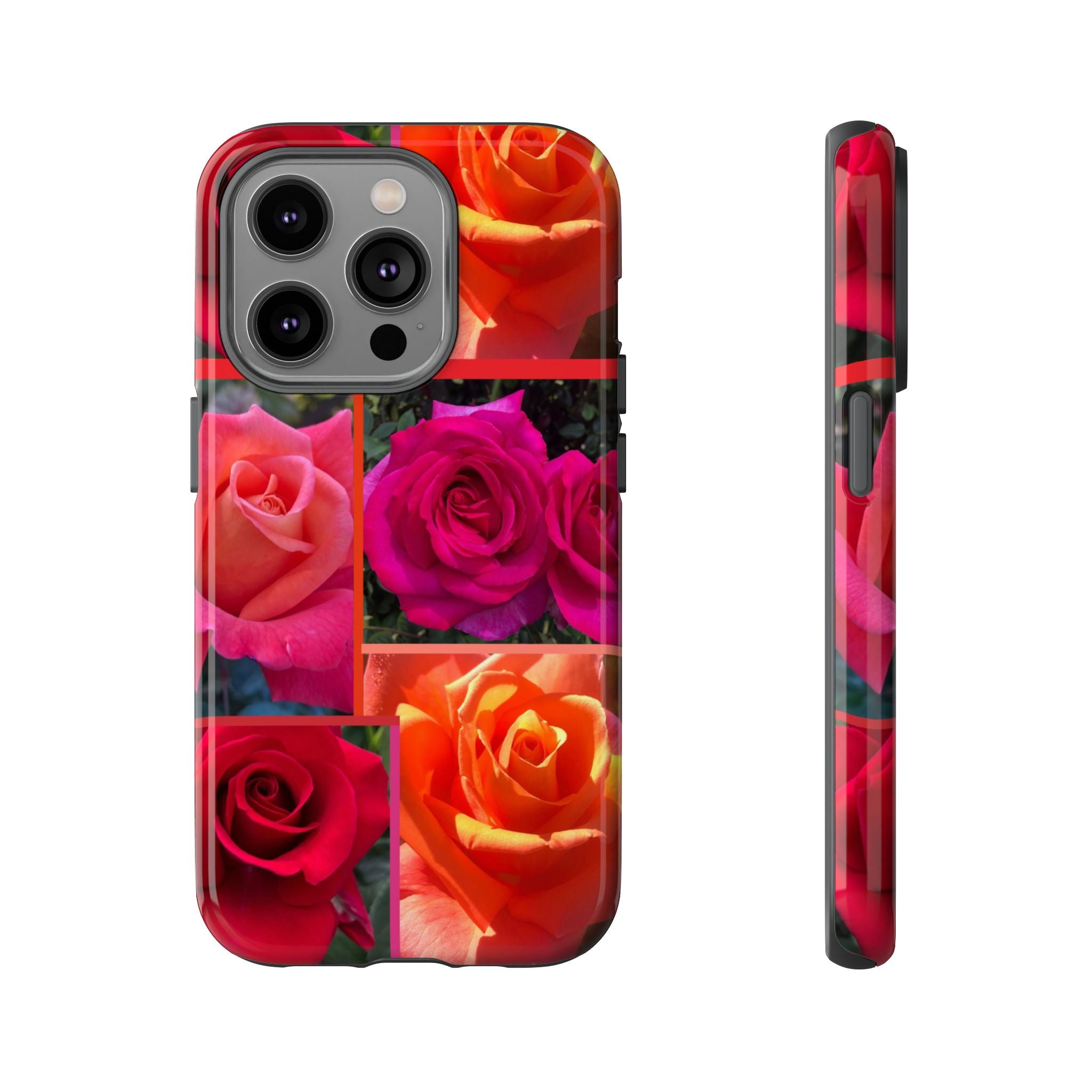 The Rose Vibrant Floral Phone Case - Tough Cases with Rose Design