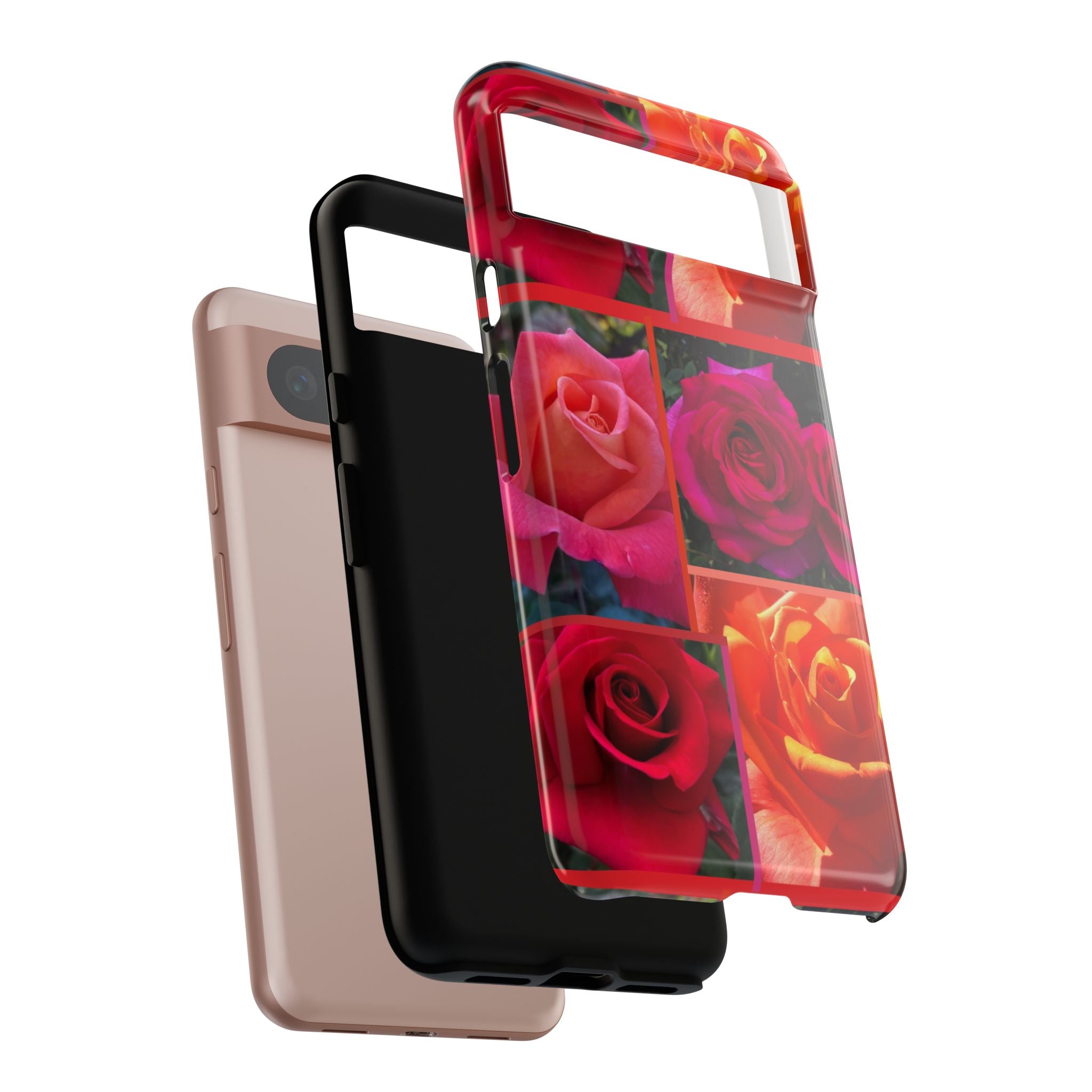 The Rose Vibrant Floral Phone Case - Tough Cases with Rose Design