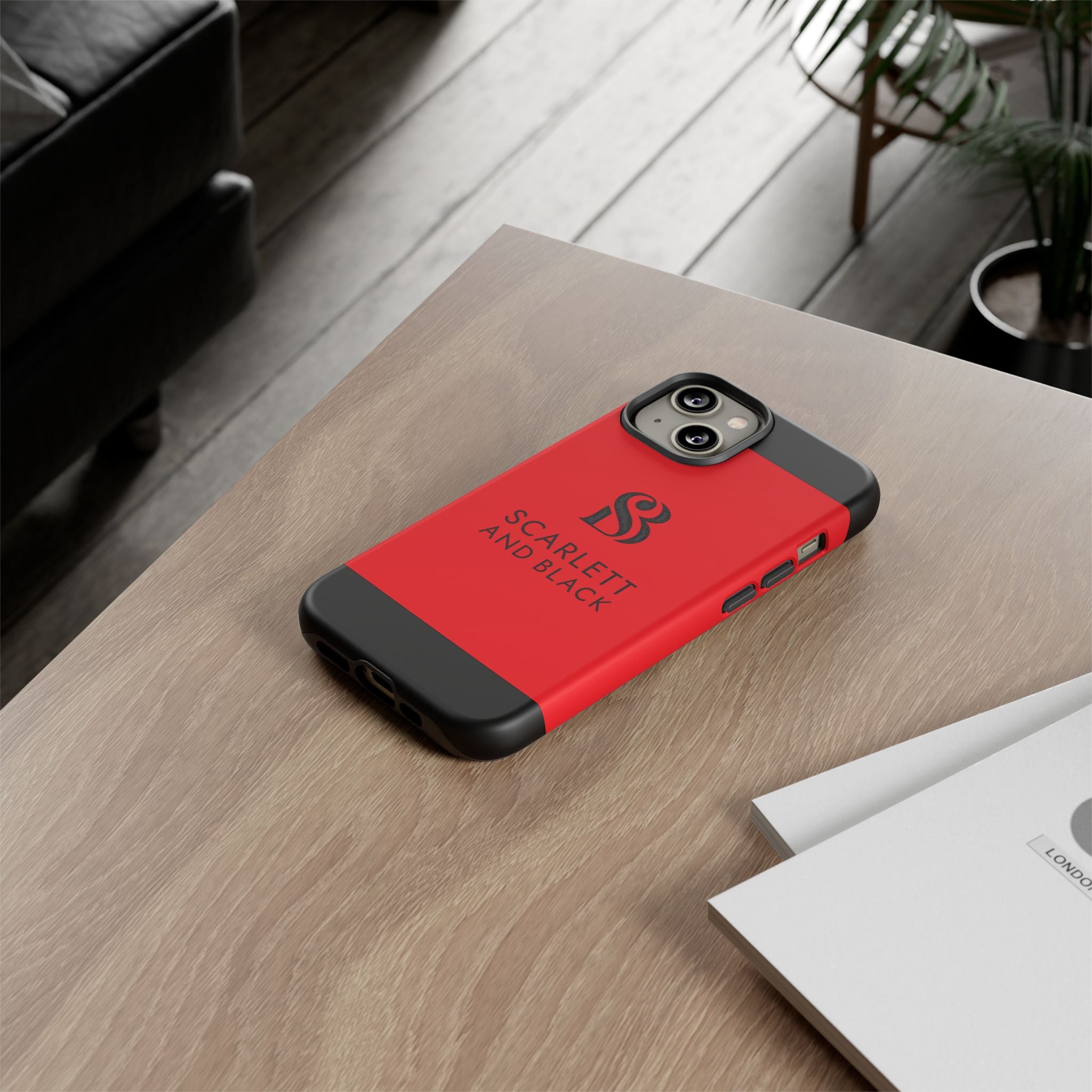 The Scarlett and Black Phone Case