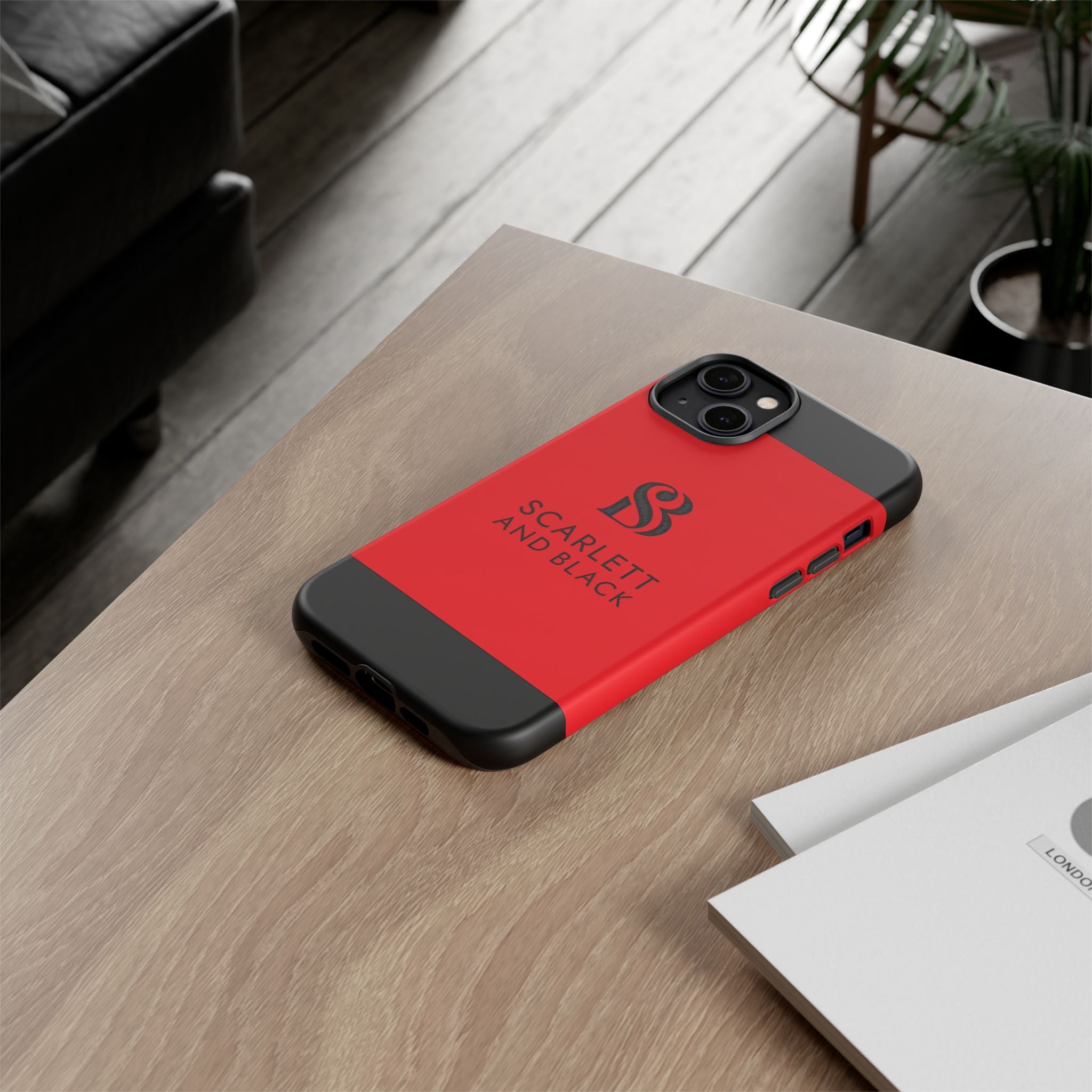 The Scarlett and Black Phone Case