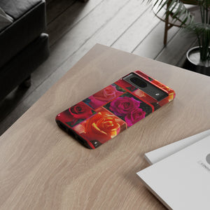 The Rose Vibrant Floral Phone Case - Tough Cases with Rose Design