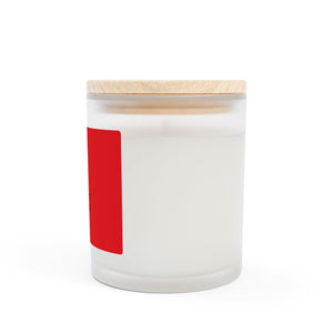 Scarlett and Black Frosted Glass Candle – Luxury Scented Home Fragrance
