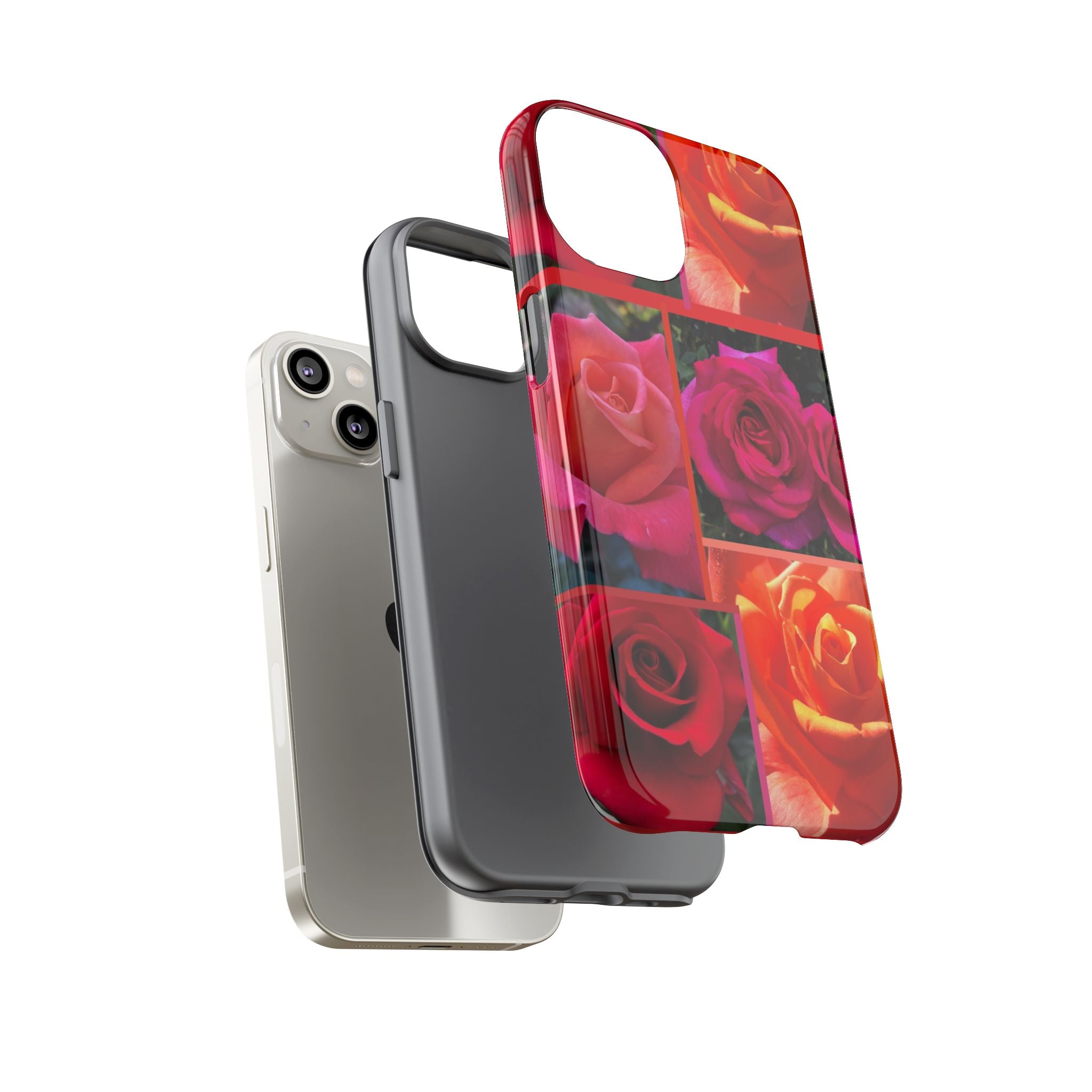 The Rose Vibrant Floral Phone Case - Tough Cases with Rose Design