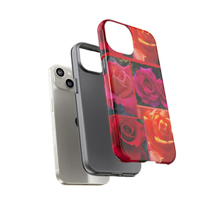 The Rose Vibrant Floral Phone Case - Tough Cases with Rose Design