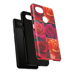 The Rose Vibrant Floral Phone Case - Tough Cases with Rose Design