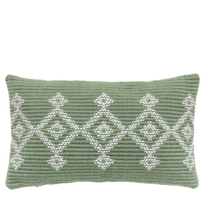 The Pale Green Geometric Pattern Cushion Cover