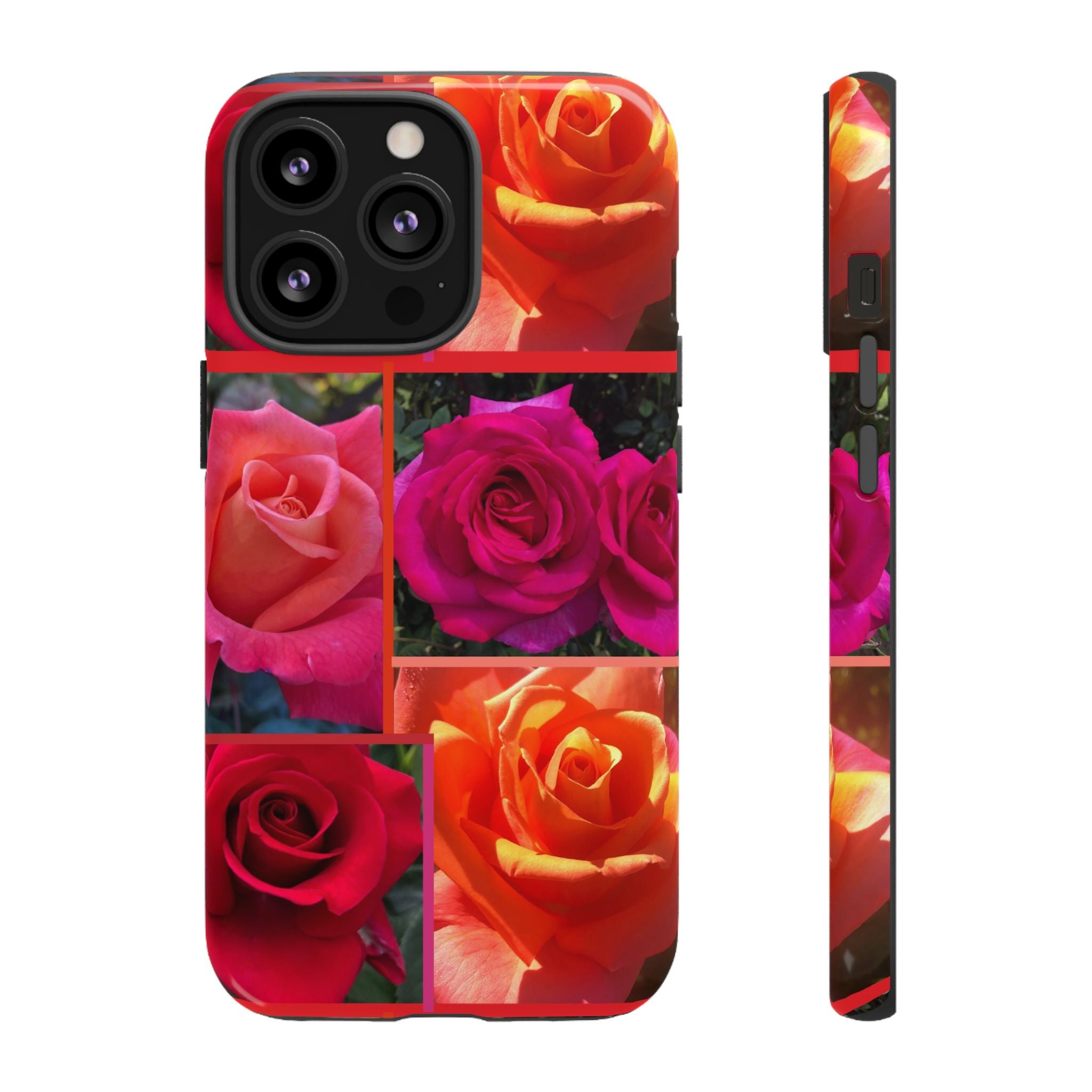 The Rose Vibrant Floral Phone Case - Tough Cases with Rose Design