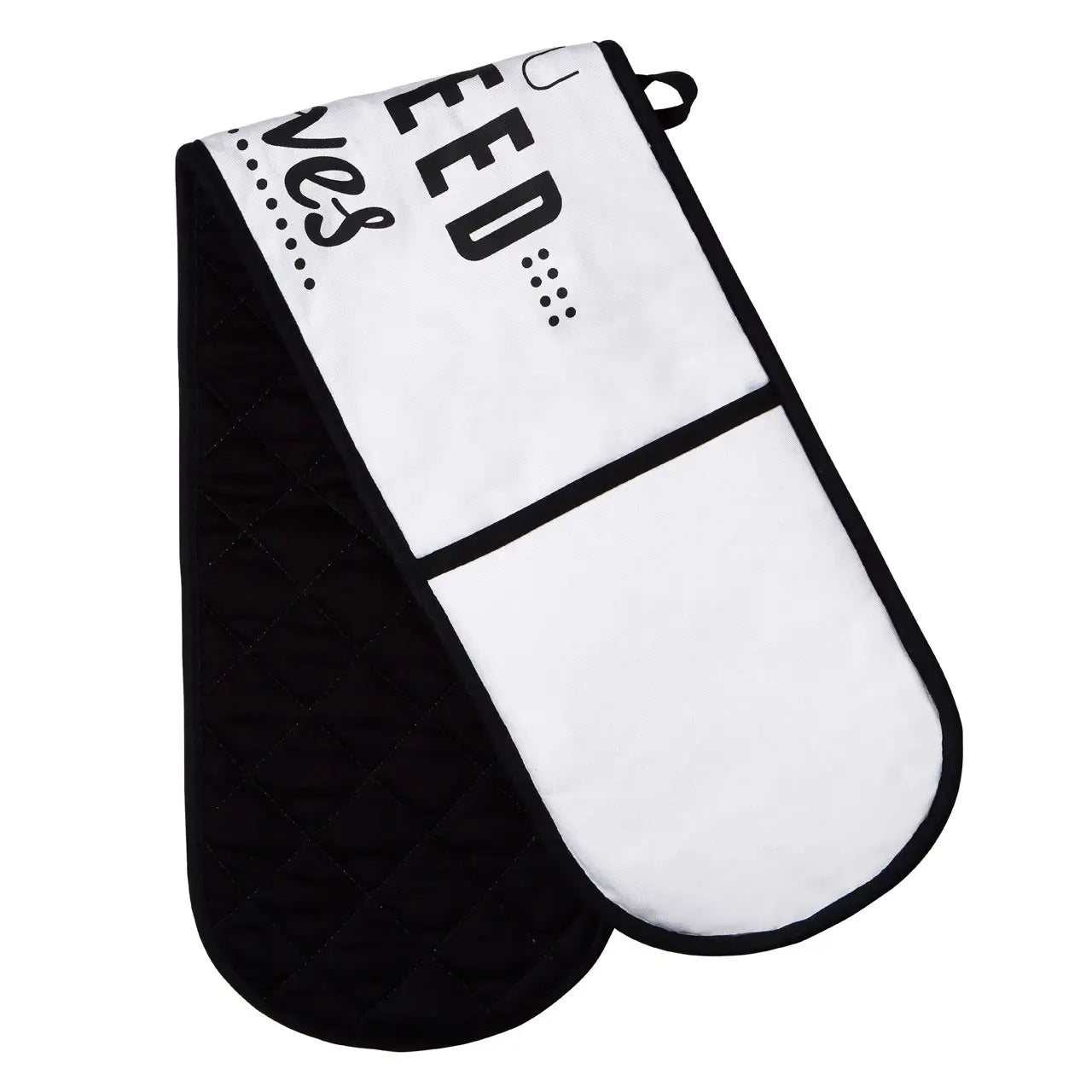 All you need is Gloves - Black and White Double Oven Glove