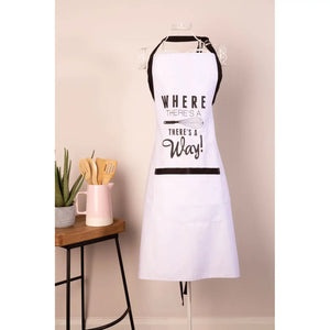 Statement Black and White Kitchen Apron