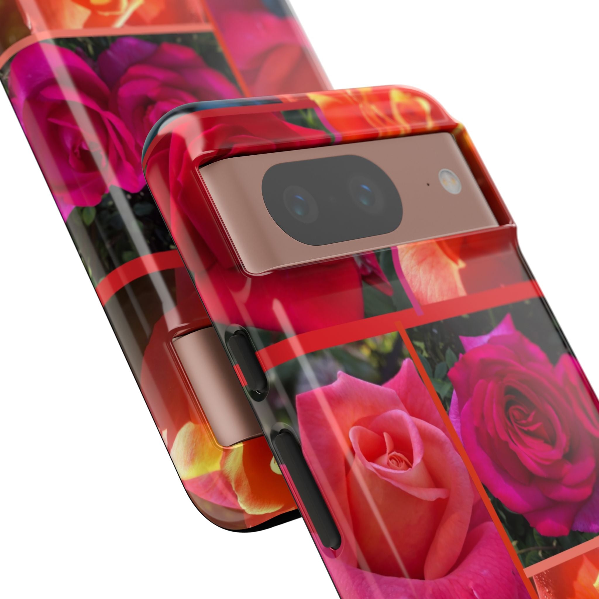 The Rose Vibrant Floral Phone Case - Tough Cases with Rose Design