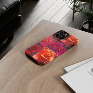 The Rose Vibrant Floral Phone Case - Tough Cases with Rose Design