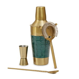 The Jade Green Enamel Charleston Cocktail Shaker