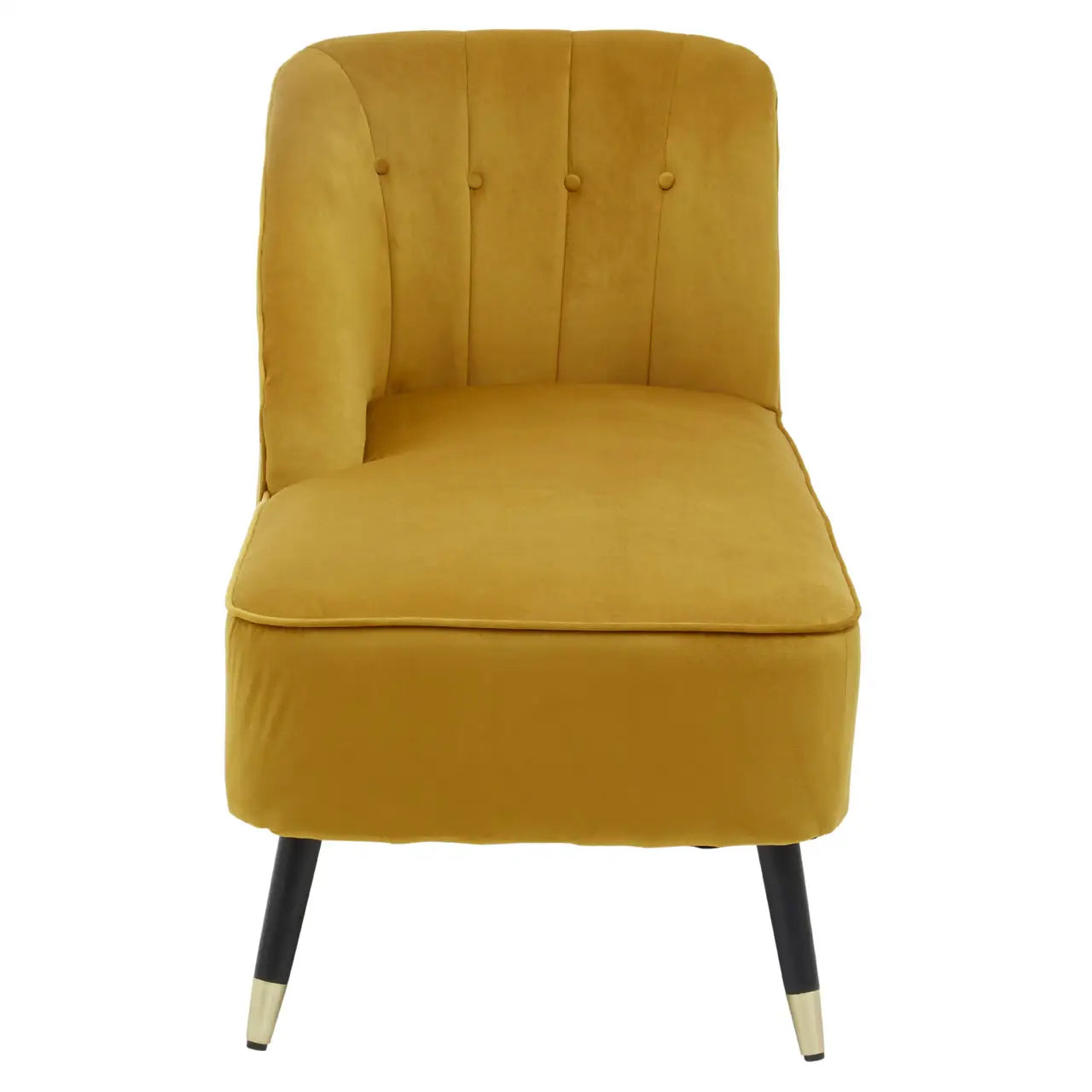 The Lady Dee Mustard Chaise Longue