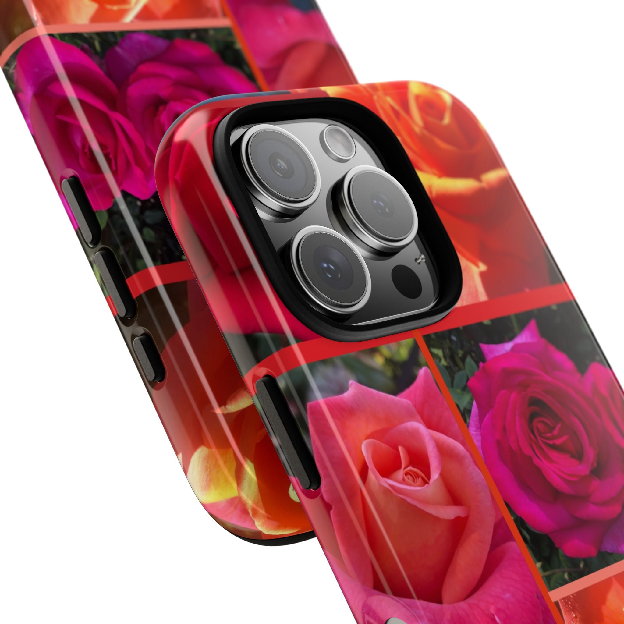 The Rose Vibrant Floral Phone Case - Tough Cases with Rose Design