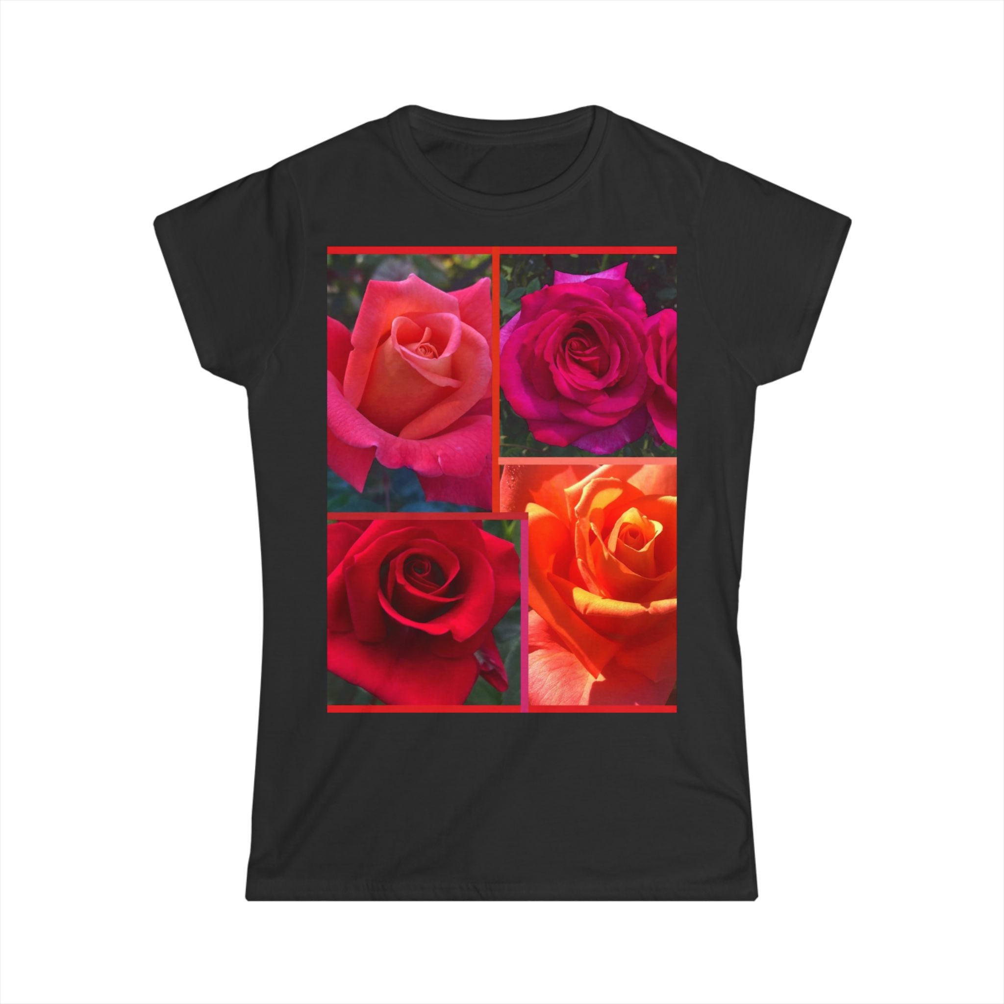 Floral Women's Softstyle Tee | Scarlett Rose Design