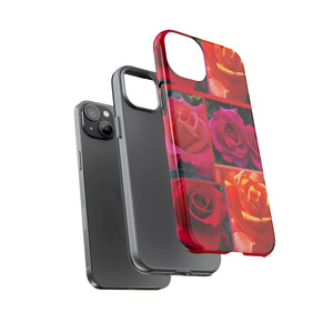 The Rose Vibrant Floral Phone Case - Tough Cases with Rose Design