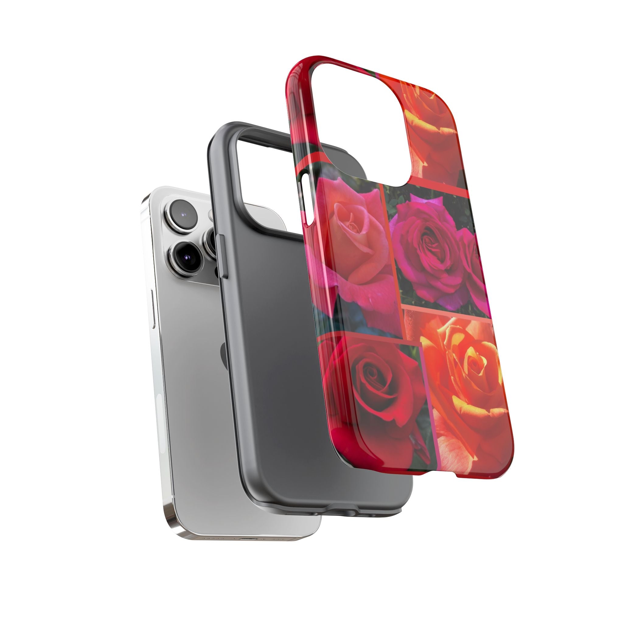 The Rose Vibrant Floral Phone Case - Tough Cases with Rose Design