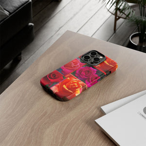 The Rose Vibrant Floral Phone Case - Tough Cases with Rose Design