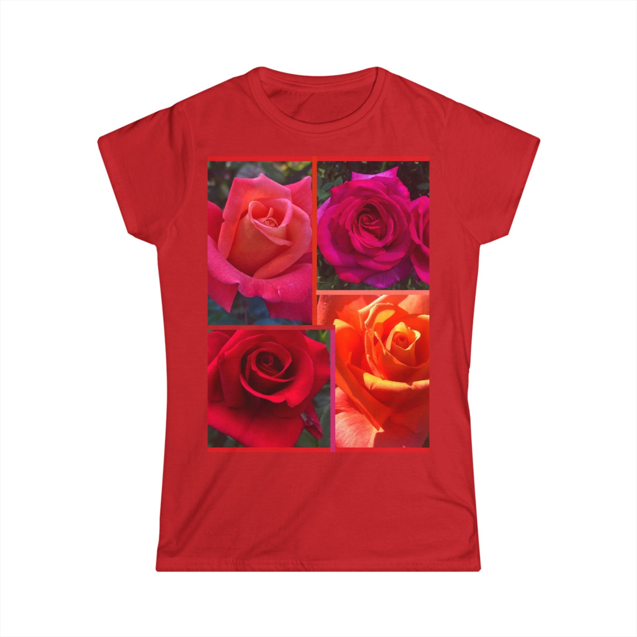 Floral Women's Softstyle Tee | Scarlett Rose Design